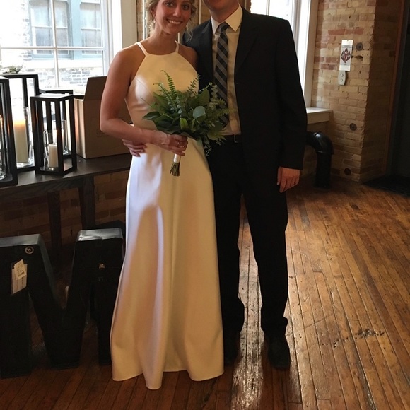 Mori Lee Madeline Gardener dress, color ivory, size 2, worn once style 21517 - Picture 9 of 11